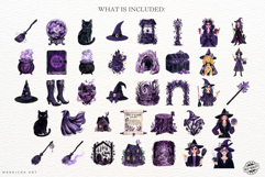 Boo-tiful Witches Clipart Product Image 4
