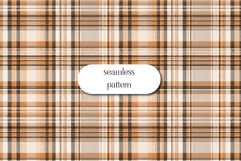 Neutral Autumn Plaid | Seamless Tartan Digital Paper Product Image 1
