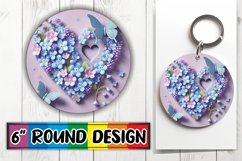 Enchanted Circle Keychain Magic, 3D Heart Product Image 1