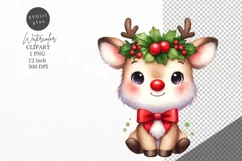 Christmas clipart| Reindeer clipart |Christmas sublimation Product Image 1