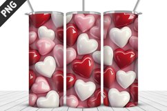 Lovely Hearts Tumbler Design | Valentine&#039;s Day Tumbler Wrap Product Image 2