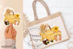 Yellow Summer Vibes Beach Tote Design -Sunshine Vacation PNG Product Image 6