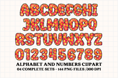 Christmas Alphabet png clipart, christmas letters doodle Product Image 4