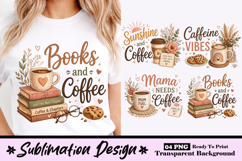 Books And Coffee Cozy Reader Lifestyle Aesthetic Sublimation Product Image 1