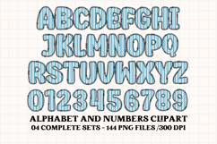Baby Boy Alphabet PNG Clip Art, baby boy letters doodle Product Image 4