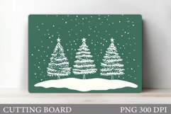 Christmas Tree Cutting Board. Christmas Tree Sublimation Product Image 1
