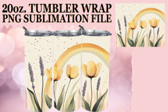 Joyful Spirits 20oz tumbler wrap, Rainbow Product Image 1