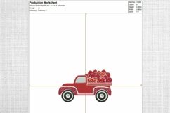 Valentines Day Truck Embroidery Designs Product Image 3