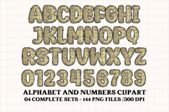 Vintage Gold Alphabet PNG Clipart, vintage letters doodle Product Image 4