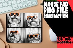 Jolly Dog Photo Sublimation Mouse Pad Design for Pet Lovers Product Image 1