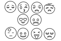 Emojis Set 2 Procreate Brush Stamps, 50 Emoji Stamps Product Image 10