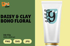 Daisy &amp; Clay Boho Floral Monogram Product Image 1