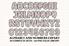 Love Story Alphabet &amp; Numbers Clipart - PNG 300 DPI Product Image 4