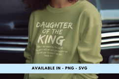 Daughter of the King | Faith-Based PNG Design | Bible Verse Product Image 7