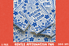 Floral line art: A Gentle Affirmation BUNDLE, Sublimation PN Product Image 14
