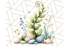 Dreamy Nature Clipart PNG, Whimsical Forest Elements Product Image 2