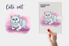 Cute cat sublimation design png Funny Cats Graphics clipart Product Image 2