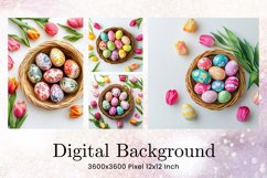 Easter Egg Background Backdrop Wallpaper Wall Art Product Image 1