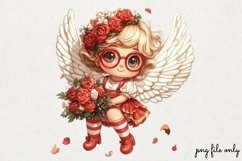 Cupid girl for Valentine Clipart PNG Product Image 1