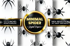 Minimal Spider Digital Papers - 04 Variations Product Image 1