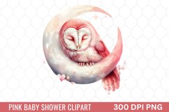 Pink Baby Shower Clipart Product Image 1