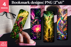 Magic Hummingbird Bookmark celestial bird bookmark design Product Image 1