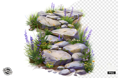 Wildflowers Pathway Clipart Product Image 1