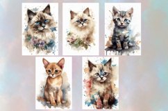25 Watercolor Cats Wall Art ,Jpg 12x18 inch Product Image 6