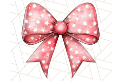Watercolor Summer Bow Clipart PNG, Coquette Bright Bow Png Product Image 2