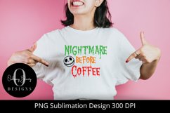 Nightmare Before Coffee|Sublimation Design|Halloween PNG Product Image 5