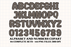 Halloween Alphabet png clipart, halloween letters doodle Product Image 4