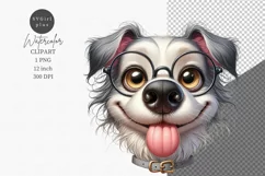 Dog clipart, Puppy dog, Dog sublimation Product Image 1