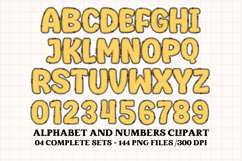 Fall Autumn Alphabet png clipart, fall autumn letters doodle Product Image 4