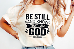 Be Still and know that I am God SVG | Bible Verse Product Image 2