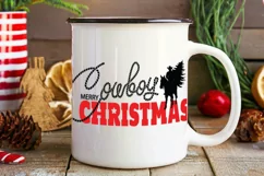 Cowboy Christmas SVG, PNG Cut file Howdy Printable Design Product Image 7
