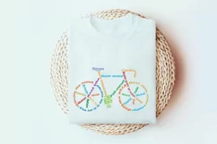 Bicycle SVG cut file in a shape of a bike Product Image 3