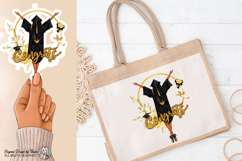 Afro-american Girl Graduation PNG Congrats Grad Glam Design Product Image 8
