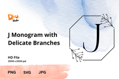 Monogram with Delicate Branches Product Image 1