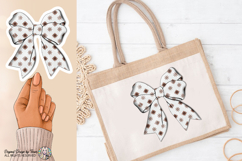 White Floral Bow PNG Chic Ribbon Fashion Elegant Design PNG Product Image 10