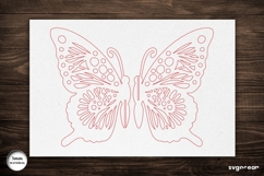 3D Butterfly Laser Cut | Glowforge | SVG Product Image 3