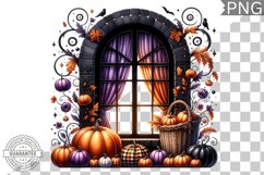 Halloween Window Sublimation - Clipart PNG Design Product Image 1