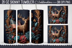 3D American Deer Tumbler Bundle - 11 Designs Product Image 11