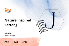 Nature Inspired Letter - Monogram Botanical Alphabet Product Image 1