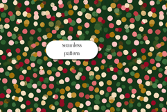 Christmas Confetti Polka Dot Seamless Pattern, Holiday Print Product Image 1