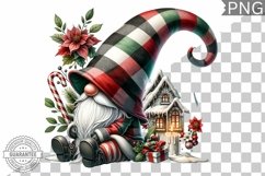 Christmas Gnome Sublimation - Clipart PNG Design Product Image 1