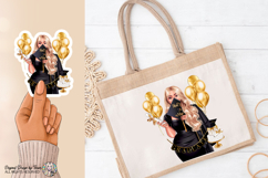 Blonde Graduation Girl PNG That’s a Wrap Glam Design Product Image 5