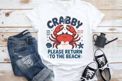 If Crabby please return to the beach PNG sublimation |Beach Product Image 7