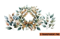 Watercolor Botanical Clipart Sublimation, PNG Product Image 1