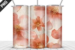Flowers Tumbler Wrap | Sublimation Design | Tumbler PNG Product Image 1