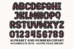 Halloween Alphabet png clipart, halloween letters doodle Product Image 4